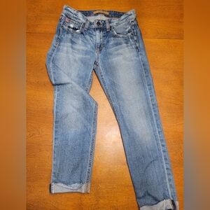 Joe's Boyfriend Jeans Med Blue Denim | The Billie Crop | 23